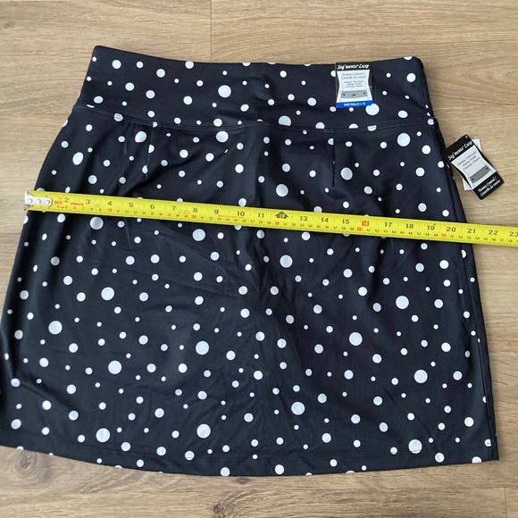 NWT Seg’ments Luxe Versatile Black with white polkadots skort - L - Picture 7 of 9